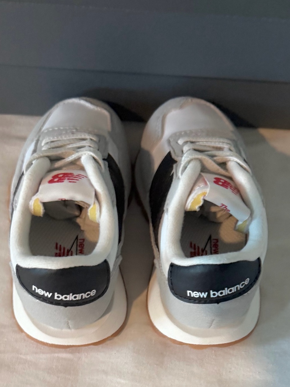 New Balance 237 Bungee Tiddlers White & Black Sneakers 5c - Picture 9 of 10